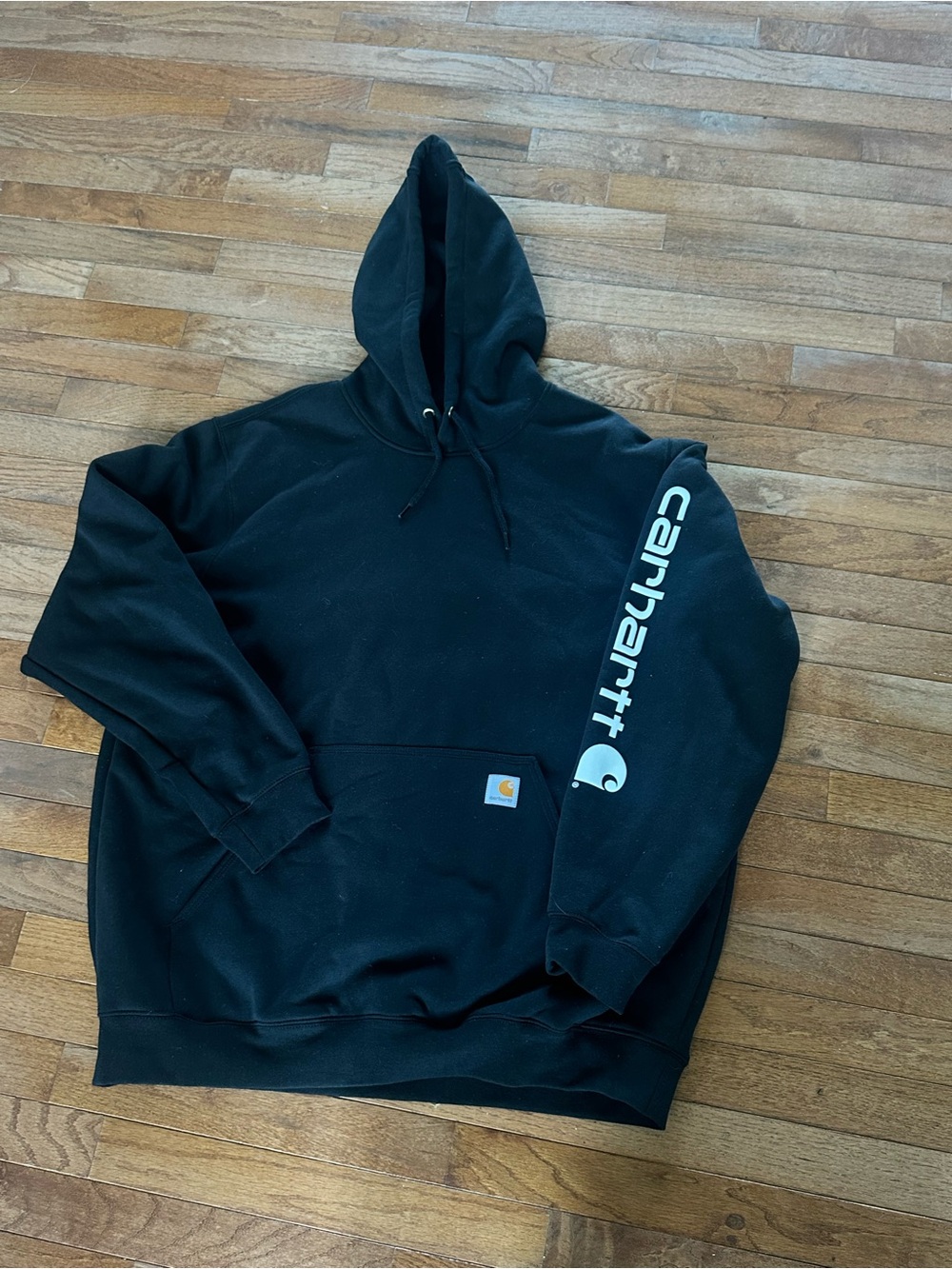 Carhartt XL Original Fit Black Hoodie Pullover Sweatshirt NWOT